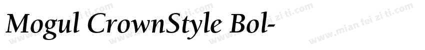 Mogul CrownStyle Bol字体转换